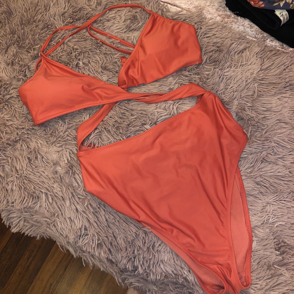 Aerie One Piece Bathing Suit | Large | Orange
